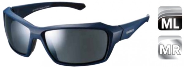 Велосипедные очки Shimano PULSAR Dark Blue, мат синий/серебр