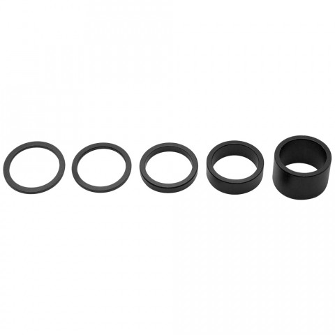 PRO, кольца расшир.алюм. черн. 1-1/8" набор: 2;2;5;10;20 мм