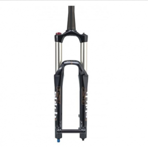 Вилка амортизационная, воздушная, RST STITCH, для велосипедов 26”, ход 180мм, цвет: черный, под дисковый тормоз, вес 2.260гр