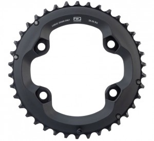Shimano Deore FC-M6000 36T Chainring - 10 Speed, 96mm BCD, for 36-26T - Google Chrome