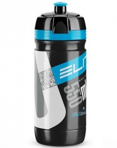 Фляга Elite 550 мл Corsa черный логотип синий