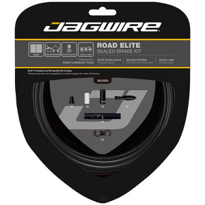 Набор рубашек и тросиков тормоза Jagwire Road Elite Sealed Brake Kit Stealth Black (SCK050)