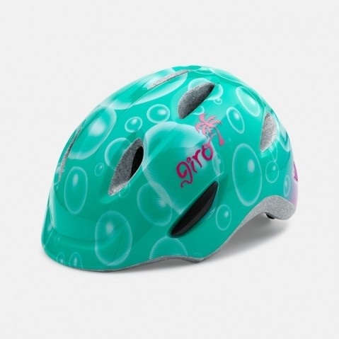 Детский велосипедный шлем Giro 16 SCAMP глянц. бирюзов./пузырьки размер S