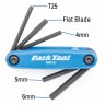 Набор инструментов Park Tool AWS-9.2, складной, шестигранники 4/5/6мм, торкс T25, плоская отвертка