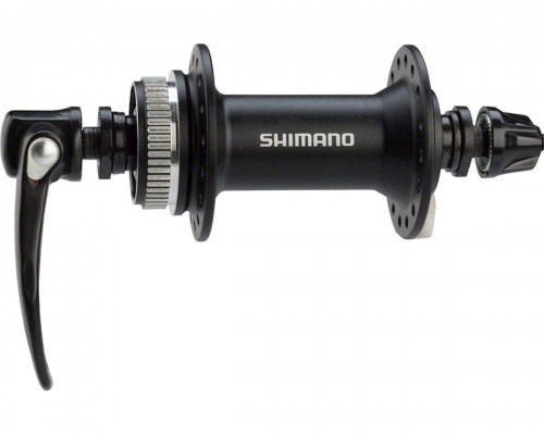 Втулка передняя Shimano Alivio, M4050, 32 отв, C.Lock, черн., QR 133мм, цв. черн.