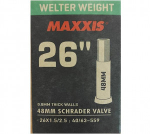 Камера Maxxis Welter Weight 26x1.50/2.50 0.8 мм авто нип. 48 мм