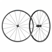 Комплект колес Shimano RS300, 28", передн. и задн, для 10-11ск, клинчер, OLD 100/130мм, черн