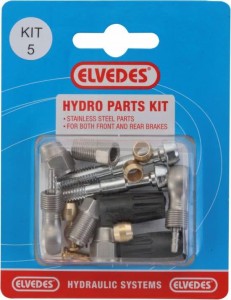 Набор для гидролинии ELVEDES (M8 + Banjo) Kit 5, для переднего и заднего тормозов, для Shimano