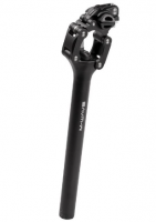 Штырь подседельный M-WAVE Fourspring Vario parallelogram D-31,6 мм, L-350 мм, алюминиевый, черный, амортизатор с параллелограммом, ход 20 мм