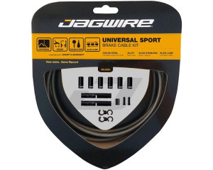 Набор рубашек и тросиков тормоза Jagwire Universal Sport Brake Kit Carbon Silver (UCK424)