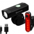 Комплект фонарей: передний (фара) и задний габаритный Briviga USB Bike Light Set: EBL-2255A + EBL-05