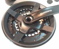 Система Shimano Tourney  TY301, 170мм, Кв, 48/38/28, с защитой, черн, б/уп
