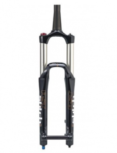 Вилка амортизационная, воздушная, RST STITCH, для велосипедов 26”, ход 160мм, цвет: черный, под дисковый тормоз, вес 2.260гр