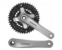 Система Shimano tourney TY501, 175мм, Кв, 42/34/24, без защ, с болтами, серебр., б/уп