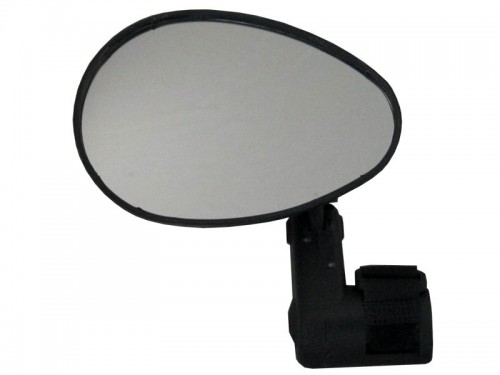 Зеркало Mirror 3D-rear view, овал, на диаметр 15-22 мм, крепление обжим на липучке