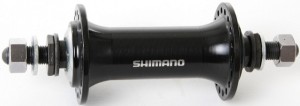 Втулка передняя Shimano Tourney TX500, v-brake, 36 отверстия, под гайки, черная