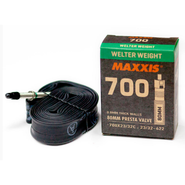 Камера Maxxis Welter Weight 700x23/32C 0.8 мм вело нип. 80 мм