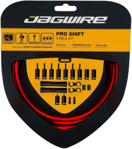 Набор рубашек и тросиков переключения Jagwire Pro Shift Kit 2X Red (PCK504)