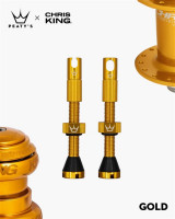 Ниппель бескамерный Peaty's Chris King (MK2) Tubeless Valves 60mm 2 шт. Gold (PTV2-60-GLD-12)