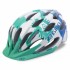 Детский велосипедный шлем Giro 17 RAZE дет. глянц. бел./бирюзов./зелен./цветы/ р. U