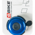 Велозвонок 4BIKE BB3204-Blu латунь, D-52мм, голубой