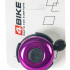 Велозвонок 4BIKE BB3204-Pur латунь, D-52мм, пурпурный