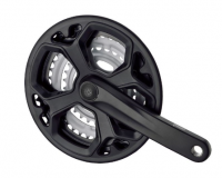 Система Prowheel TY-CM02, 3x8/3х7 скоростей, 28-38-48T, 175 мм, Trekking, черная