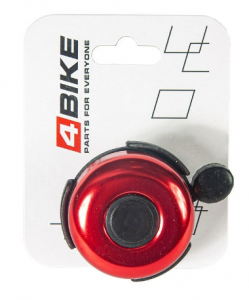 Велозвонок 4BIKE BB3204-Red латунь, D-52мм, красный