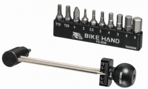 Ключ динамометрический с головками портативный Bike Hand YC-636