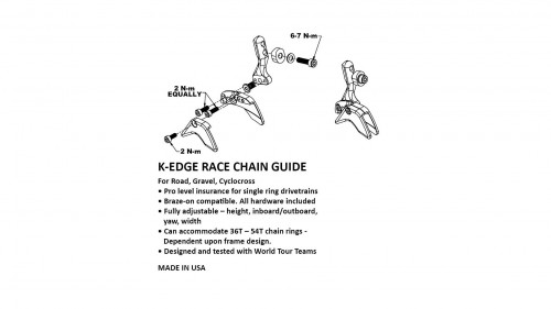 Успокоитель цепи K-EDGE 1x Race Chain Guide (K13-080)