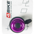 Велозвонок 4BIKE BB3207-Pur алюминий+пластик, D-40мм, пурпурный