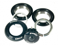 Рулевая колонка 4BIKE GH-20 полуинтегрированная на промподшипниках 1-1/8'' Цвет внешних деталей анодированный черный. Диаметр 28.6х44х30