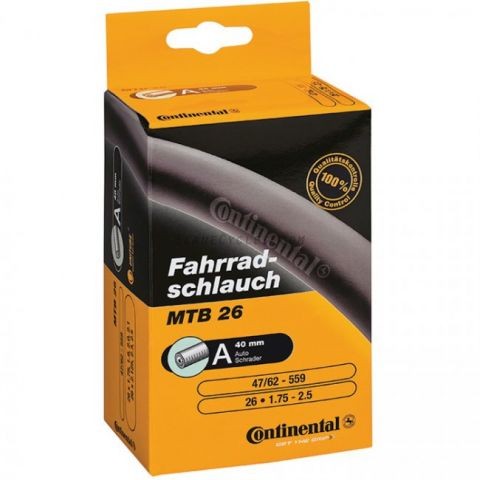 Камера 26x1.75-2.5" Continental MTB 26 авто нип. 40мм (200гр.)