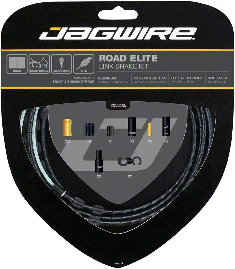 Набор рубашек и тросиков тормоза Jagwire Road Elite Link Brake Kit Black (RCK700)