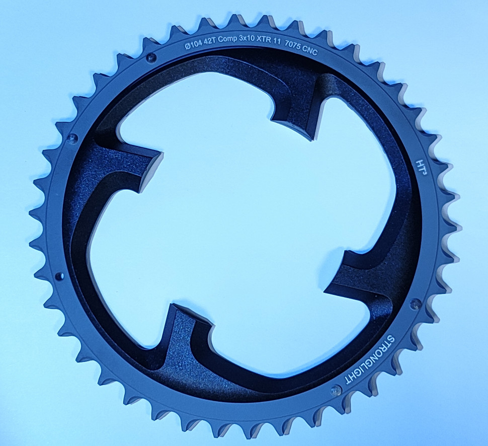 shimano_xtr_fc-m980_42z._kettenblatt Звезда системы Stronglight для Shimano XTR FC M980 7075-T6 HT3 42T