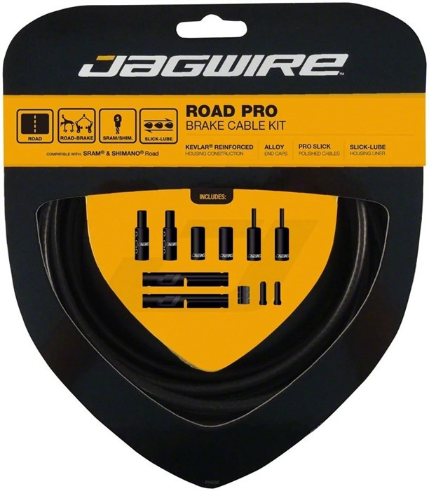 Набор рубашек и тросиков тормоза Jagwire Road Pro Brake Kit Stealth Black (PCK209)
