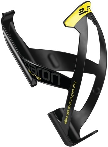 Флягодержатель Elite, Paron Race, soft-touch, черный, желтый логотип