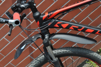 Крыло для велосипеда 24-28" Simpla Hammer PRO, черное, быстросъемное, переднее