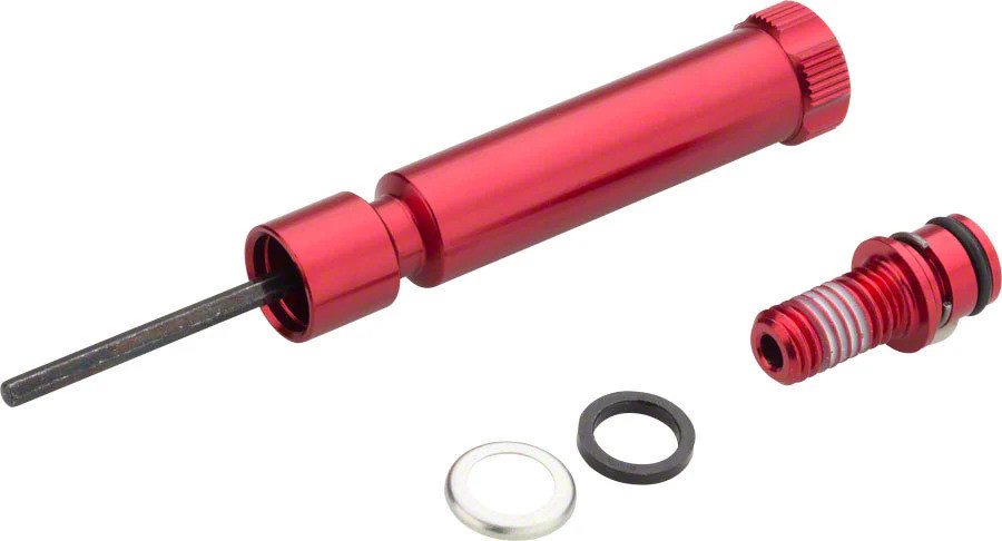 Rock Shox Rebound Damper Adjuster Knob Long/Bolt (Aluminum Red) - Tora/Recon/Reba/Revelation 29"`201