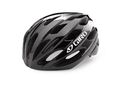 Велосипедный шлем Giro 17 TRINITY, глянцевый черный, белый, Размер U