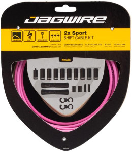 Набор рубашек и тросиков переключения Jagwire Sport Shift Kit 2X Pink (UCK324)