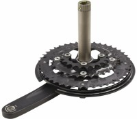 Система Shimano Alivio, M4060, 170мм, ин. вал., 44/32/22, с защ. зв., цв. черный
