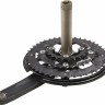 Система Shimano Alivio, M4060, 170мм, ин. вал., 44/32/22, с защ. зв., цв. черный