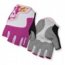 Велосипедные перчатки для детей, короткие пальцы, розовый/белый XS