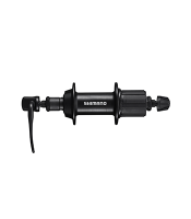 Задняя втулка велосипеда, Shimano TY500,  7скоростей, 32 спицы, на гайках, черная