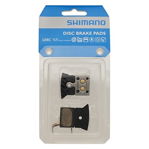 Тормозные колодки, для диск тормоза, Shimano L04C, металл, с радиатором, пара, с пружин, с шплинтом