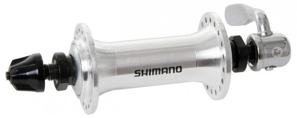 Втулка передняя Shimano TX500, v-br, 32 отв, QR, цв. серебр.