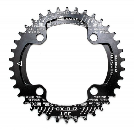 Звезда передняя Snail 36T 1/2''х3/32''х11/128'' BCD 104. Алюминий, Narrow Wide, чёрная.