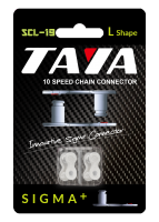 2а замка для цепи Taya SCL-19 Silver Sigma+, 10 скоростей, 2 шт, цвет серебряный
