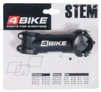 Вынос руля ''4BIKE'', алюминиевый, TDS-D507A, L:100, R:+7°, D:31.8мм, индивидуальная упаковка, чёрный